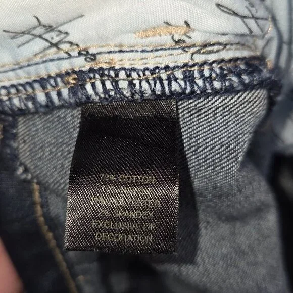 White House Black Market Women's Denim Jeans Slim Ankle Flat Front Blue Size 10R - Picture 10 of 10